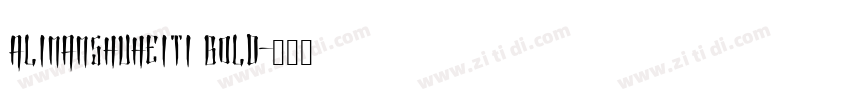 AlimamShuHeiTi Bold字体转换